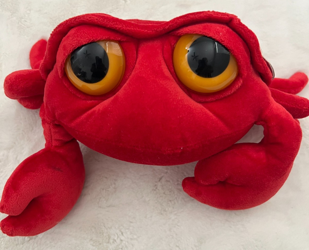 Aurora Dreamy Eyes Red Crab Plush Stuffed Animal Large Eyes 10" With Tag